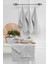 Kurulama Bezi & Alman Peçetesi 10'lu Set - 40 x 60 - Dama Model Gri 1