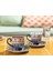 Exotic Artsy New Bone China 2'li Kahve Fincan Takımı 100 ml Lacivert 1