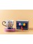 Exotic Artsy New Bone China Kupa 460 ml Lacivert 3