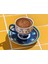 Exotic Artsy New Bone China 2'li Kahve Fincan Takımı 100 ml Lacivert 2