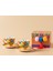 Exotic Wild New Bone China 2'li Kahve Fincan Takımı 100 ml Sarı 3