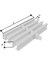 20 cm P.p. Tek Geçme Savak Izgarası (10 mm Aralıklı) I-T Model 1 Metre 2