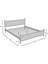 GM 305 MODERN ÇİFT KİŞİLİK AHŞAP METAL SİYAH ATLANTİK ÇAM KARYOLA 160X200 5