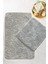 Cotton Basic Gri 2'li Set Banyo Halısı Bpmk 1