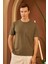 Erkek Comfort Fit Cepli T-Shirt Haki MARS25 1