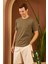 Erkek Comfort Fit Cepli T-Shirt Haki MARS25 3