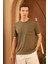 Erkek Comfort Fit Cepli T-Shirt Haki MARS25 4