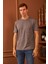 Erkek Comfort Fit Cepli T-Shirt Gri MARS25 1