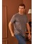 Erkek Comfort Fit Cepli T-Shirt Gri MARS25 3