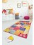 Cats Renkli Çocuk Halısı Djt Çocuk ve Bebek Halısı Yıkanabilir ,Leke Tutmaz 140 x 190 1