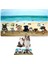 Mama ve Su Evcil Hayvan Beslenme Matı, Kolay Temizlenen Emici Su Geçirmez Kumaş, Küçük Orta Boy ve Büyük Kedi ve Köpekler Için Dayanıklı Köpek Kedi Paspas (50X35, Summer Dogs) 1