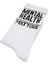 Unisex Vegan Beyaz Çorap - Mental Health Matters Tasarım 3