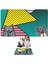 Mama ve Su Evcil Hayvan Beslenme Matı, Kolay Temizlenen Emici Su Geçirmez Kumaş, Küçük Orta Boy ve Büyük Kedi ve Köpekler Için Dayanıklı Köpek Kedi Paspas (50X35, Popart) 1