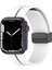 Apple Watch Ultra Kordon Ribbon Line Beyaz Siyah 1