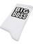 Unisex Vegan Beyaz Çorap - Big Boss Tasarım 3