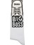 Unisex Vegan Beyaz Çorap - Big Boss Tasarım 4