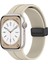 Apple Watch Ultra Kordon Ribbon Line Bej 1