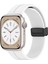 Apple Watch Se 44MM Kordon Ribbon Line Beyaz 1
