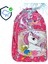 3'lü Okul Seti, Pembe Unicorn Desenli Desenli İlkokul Çantası + Beslenme Çantası + Kalemlik 5