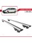 Vauxhall Astra Mk5 Estate 2004-2010 Arası ile Uyumlu Hook Model Anahtar Kilitli Ara Atkı Tavan Barı Gri 4