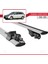 Vauxhall Astra Mk5 Estate 2004-2010 Arası ile Uyumlu Hook Model Anahtar Kilitli Ara Atkı Tavan Barı Gri 5
