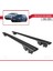 Vw Passat B8 Variant 2015 ve Sonrası ile Uyumlu Hook Model Anahtar Kilitli Ara Atkı Tavan Barı Siyah 4