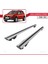 Dacia Sandero Stepway 2008-2012 Arası ile Uyumlu Hook Model Anahtar Kilitli Ara Atkı Tavan Barı Gri 3