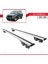 Jeep Cherokee (Kj) 2001-2008 Arası ile Uyumlu Hook Model Anahtar Kilitli Ara Atkı Tavan Barı Gri 4