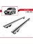 Fiat Doblo 2000-2009 Arası ile Uyumlu Hook Model Anahtar Kilitli Ara Atkı Tavan Barı Gri 3