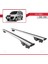 Fiat Doblo 2000-2009 Arası ile Uyumlu Hook Model Anahtar Kilitli Ara Atkı Tavan Barı Gri 4
