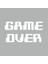 Game Over Araba Sticker Beyaz 18X9 cm 1