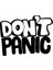 Dont Panic Araba Sticker Araba Sticker Siyah 18X13 cm 1