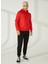 Kapüşon Yaka Kırmızı Erkek Sweatshirt TC2910BASKILI 3