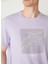 Bisiklet Yaka Baskılı Lila Erkek T-Shirt HAMMER 4