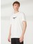 Bisiklet Yaka Baskılı Kırık Beyaz Erkek T-Shirt MERCAX 3