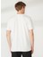 Bisiklet Yaka Baskılı Kırık Beyaz Erkek T-Shirt MERCAX 5