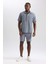 Loose Fit Gabardin Bermuda Şort B0904AX23HS 4