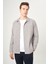 Erkek Regular Fit Uzun Kollu Flanel Gömlek GRİ GM22K222095_D55 1