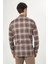 Regular Fit Kahve Flanel Erkek Gömlek GM22K222101_D11 2
