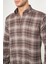Regular Fit Kahve Flanel Erkek Gömlek GM22K222101_D11 3
