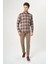 Regular Fit Kahve Flanel Erkek Gömlek GM22K222101_D11 5
