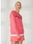 Bisiklet Yaka Pembe Kadın Sweatshırt W-ENERGY 1