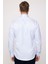 Modern Slim Fit Düz Saten Pamuklu Erkek Mavi Gömlek 5