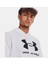 Ua Rival Fleece Logo Hd Beyaz Erkek Sweatshirt 1379758-100 5