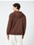 Fermuarlı Sweatshirt Kapşonlu Cep Detaylı Etiket Baskılı 4