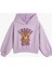 Kapşonlu Sweatshirt Ayıcık Baskılı Beli ve Manşetleri Lastikli Uzun Kollu 1