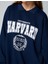 Oversize Sweatshirt Harvard Lisanslı Polo Yaka Baskılı 5