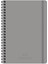 17X24 Kareli Spiralli Premier Defter - Gri 1