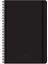 17X24 Çizgili Spiralli Premier Defter - Siyah 1