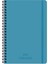 17X24 Kareli Spiralli Premier Defter - Mavi 1